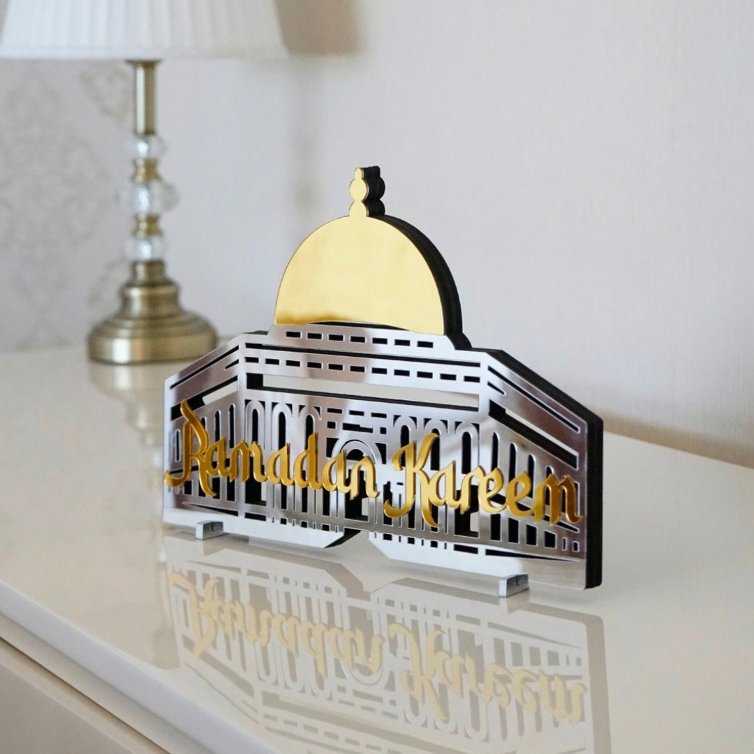 Ramadan Kareem Masjid Al-Aqsa Acrylic Table Decor - Islamic Home Decor