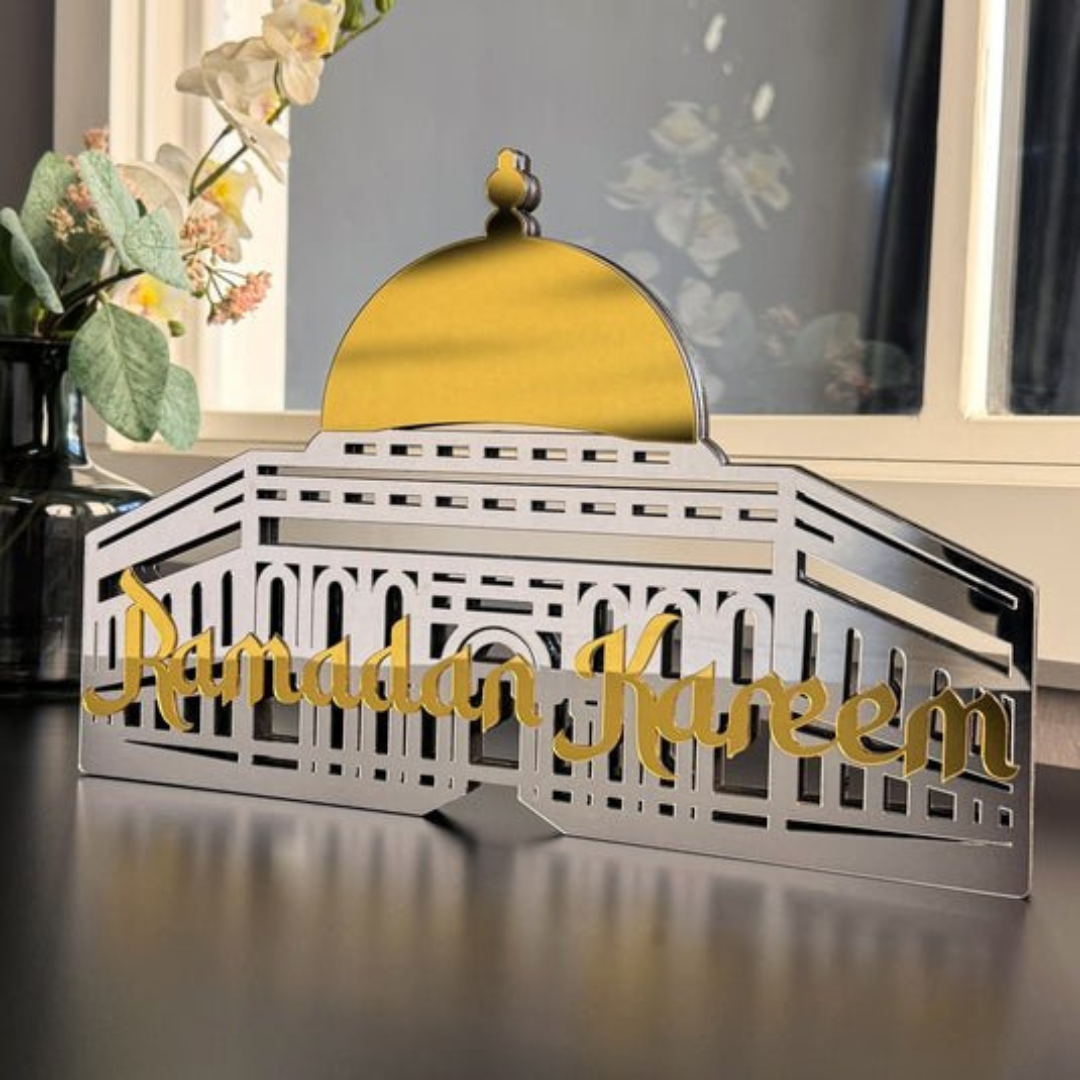 Ramadan Kareem Masjid Al-Aqsa Acrylic Table Decor - Islamic Home Decor