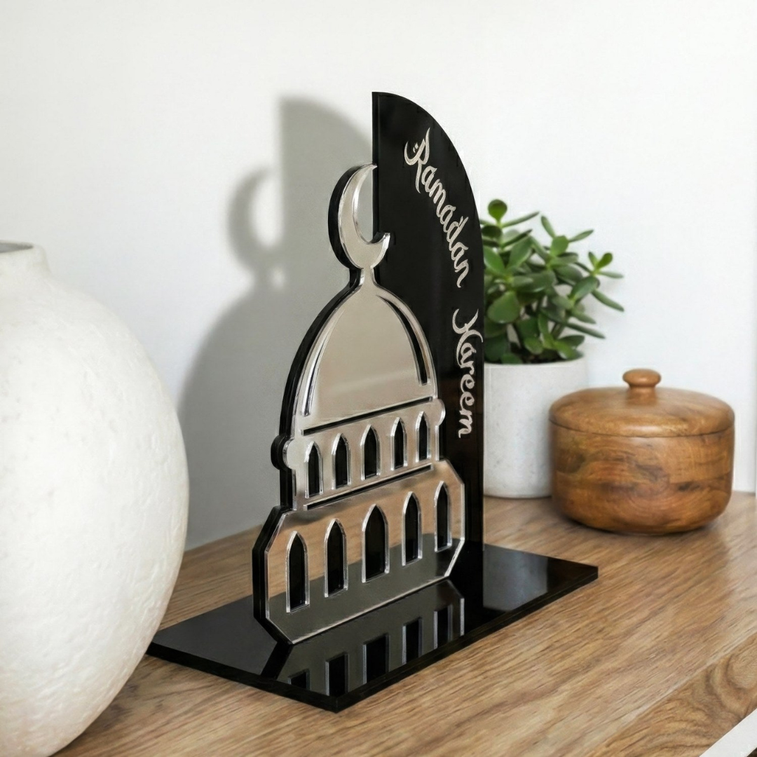 Ramadan Kareem Acrylic Mosque Decor - Islamic Table Decoration