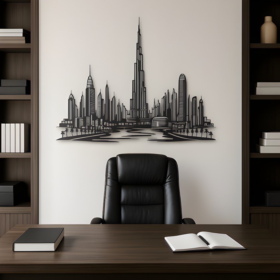 Dubai Skyline Panoramic Acrylic Wall Art