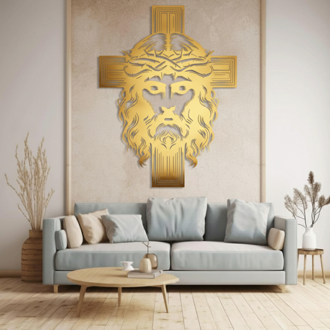 Jesus Christ and Cross – Christian Home Wall Decal UAE