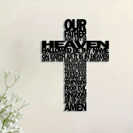 Jesus Cross with Prayer – Christmas Gift Wall Decor UAE