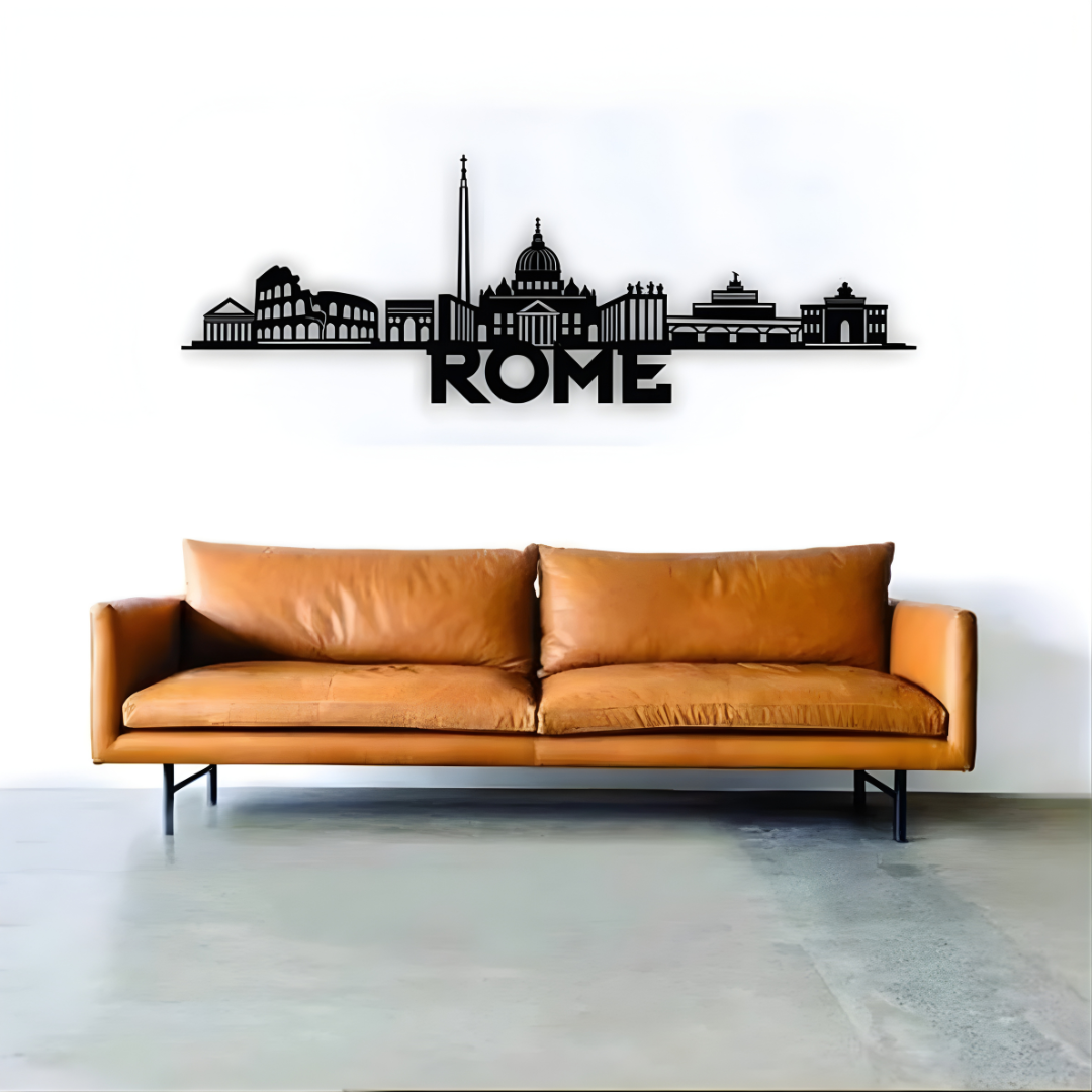 Rome Italy Skyline Decal Minimalist Travel Art