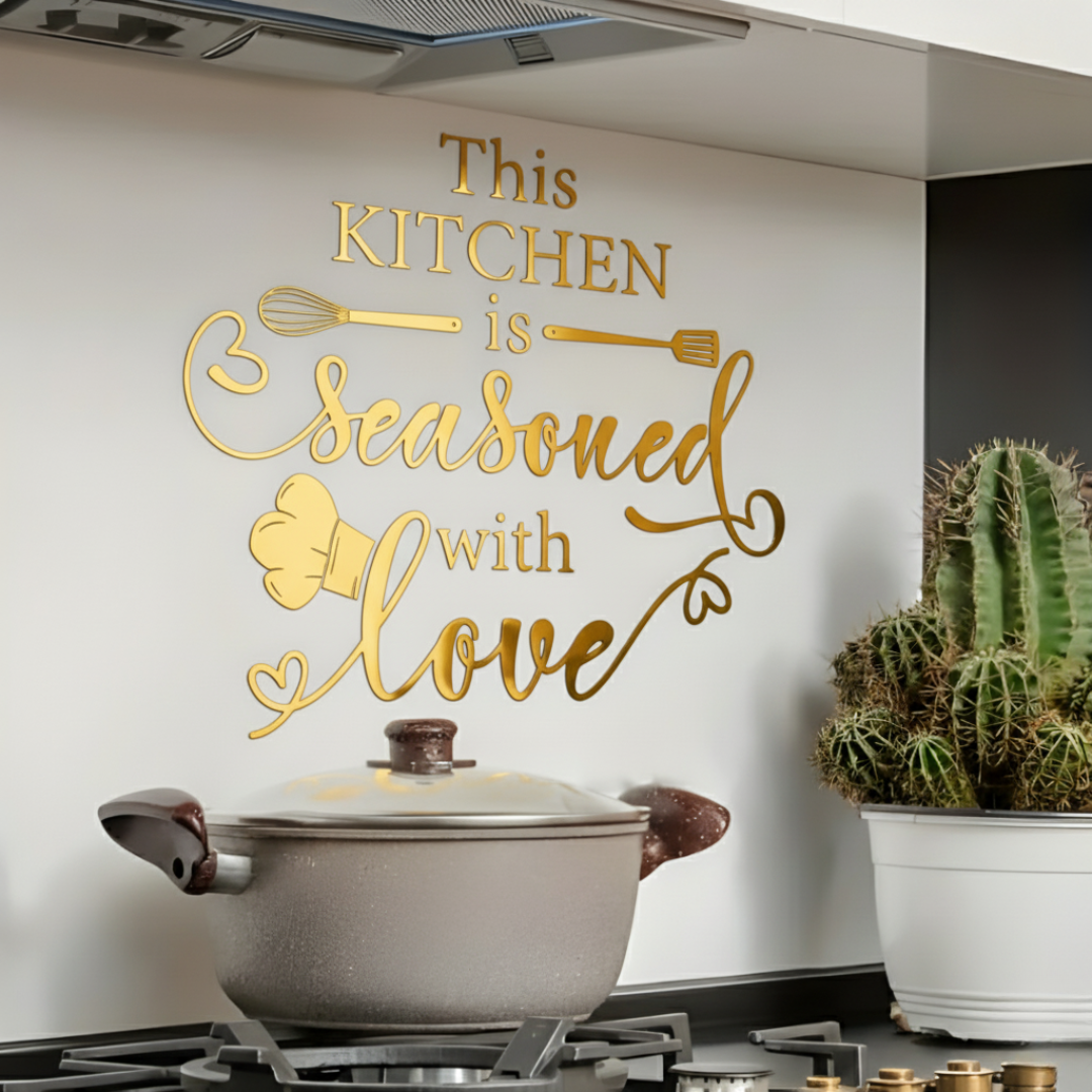 This Kitchen is Seasoned with Love Acrylic Wall Décor | UAE