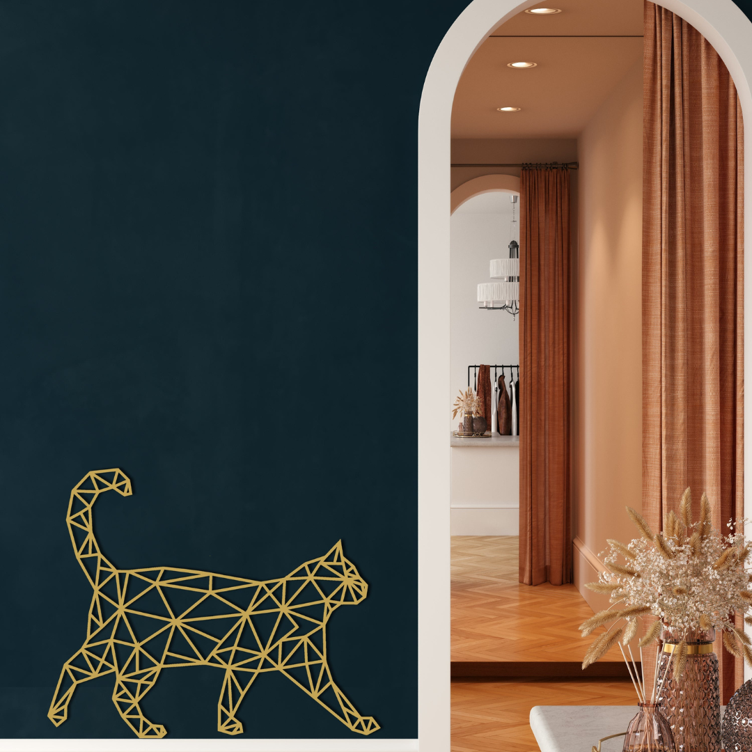 Cat Walking Wall Art | 3D Acrylic Home & Office Wall Décor in UAE
