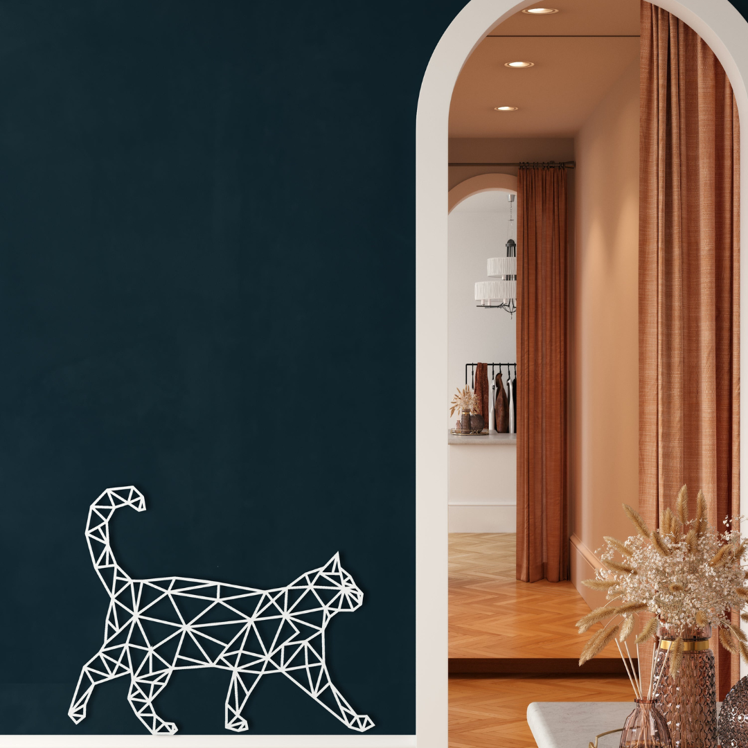 Cat Walking Wall Art | 3D Acrylic Home & Office Wall Décor in UAE