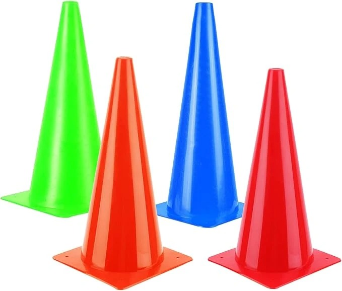 15-Inch Training Cone - High-Visibility Marker for Sports, Agility, and Field Dr