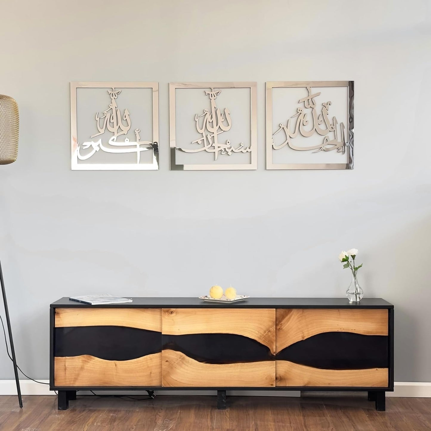 🕌 SubhanAllah – Bismillah – Allahu Akbar | Set of 3 Acrylic Wall Art