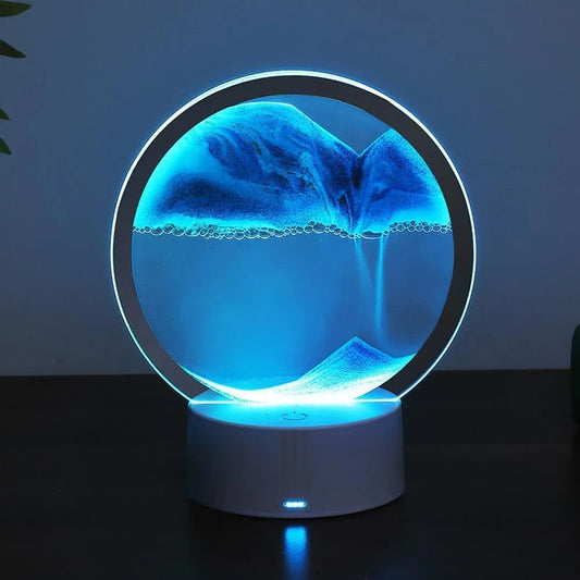 Moving Sand Art, Dynamic Sand Art, Quicksand Light, 3D Hourglass Deep Sea Sandsc