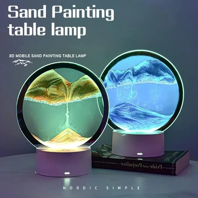 Desk Sand Lamp – Ambient Light and Stress Relief in One Elegant Design
