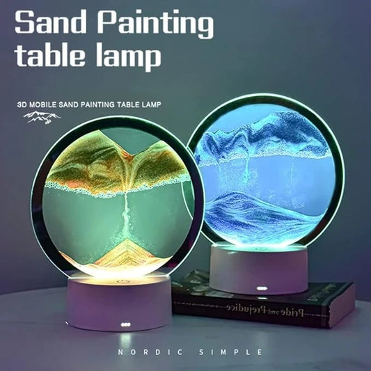 Desk Sand Lamp – Ambient Light and Stress Relief in One Elegant Design