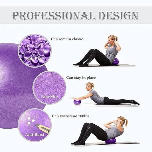 Yoga Ball - Exercise and Stability Ball for Fitness, Pilates, and Stretching