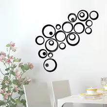 24 PCS/LOT WALL ART SURFACE WALL DOTS CIRCLE